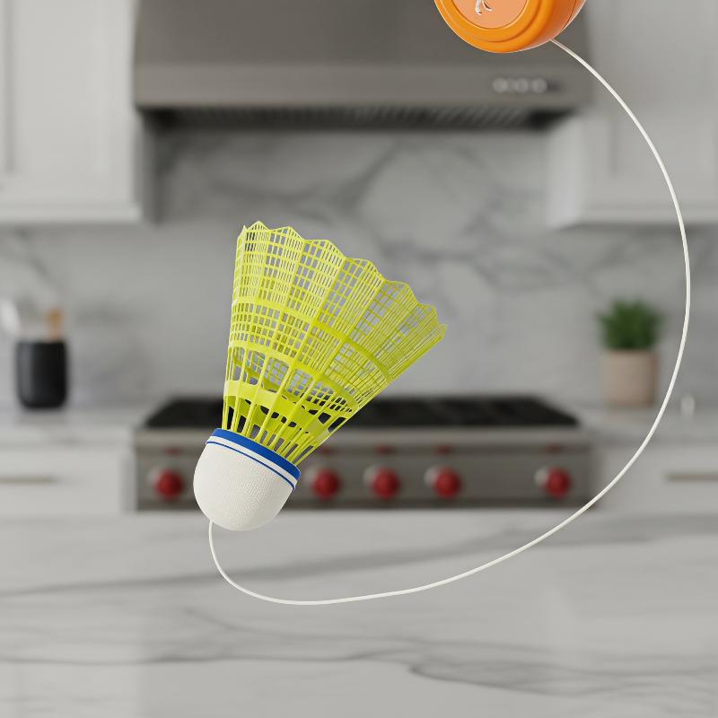 Badminton Single - Treinador de Badminton Retrátil Automático, Ferramenta