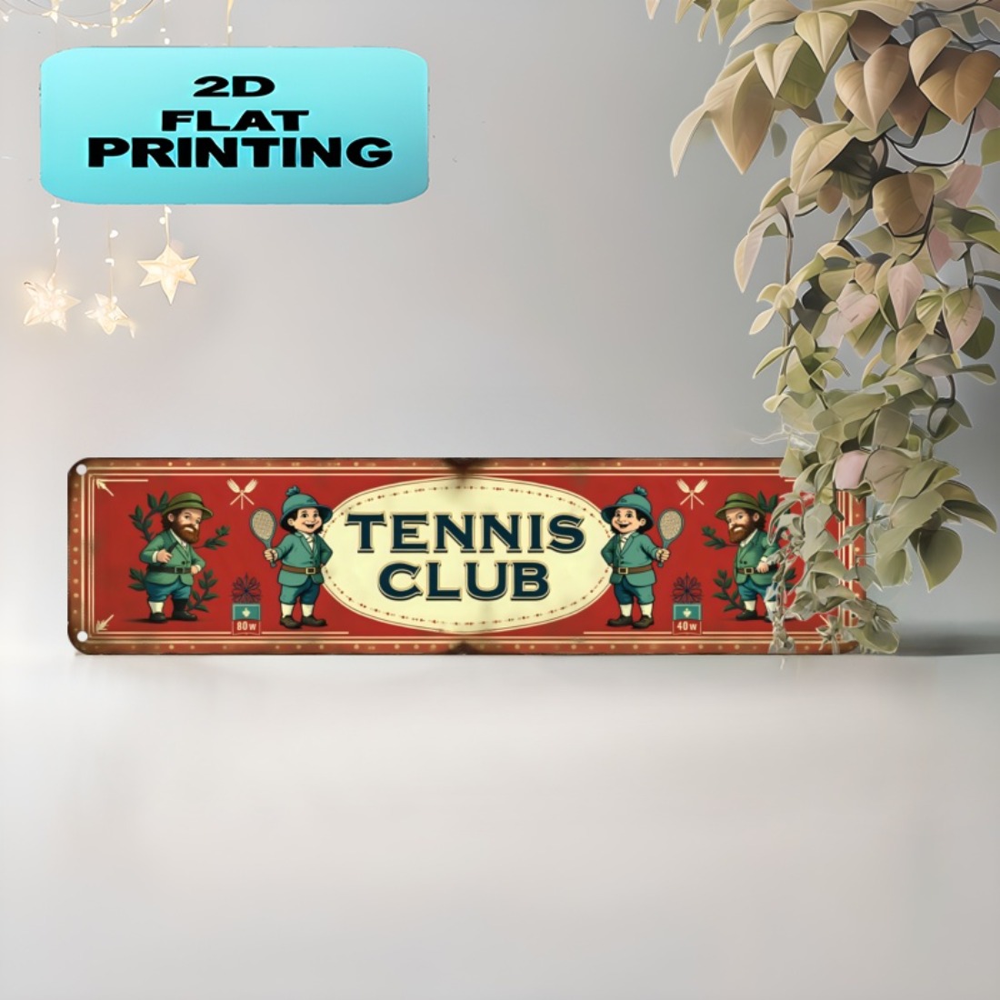 Badminton Quotes - Placa de Metal Vintage para Parede