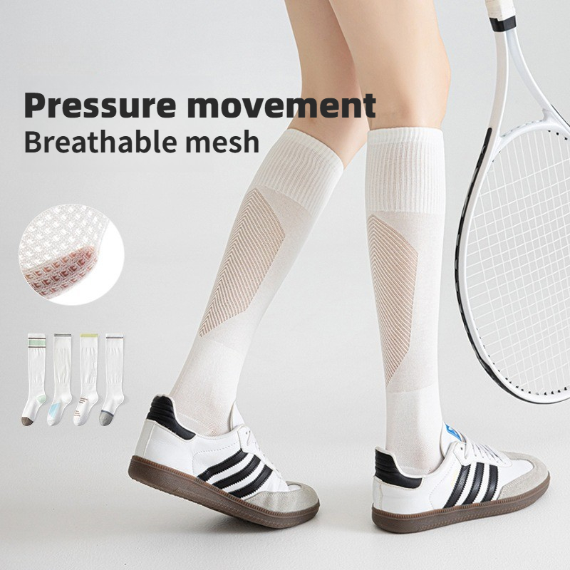 Ankle Support Badminton - Meias de Compressão Respiráveis em Malha,