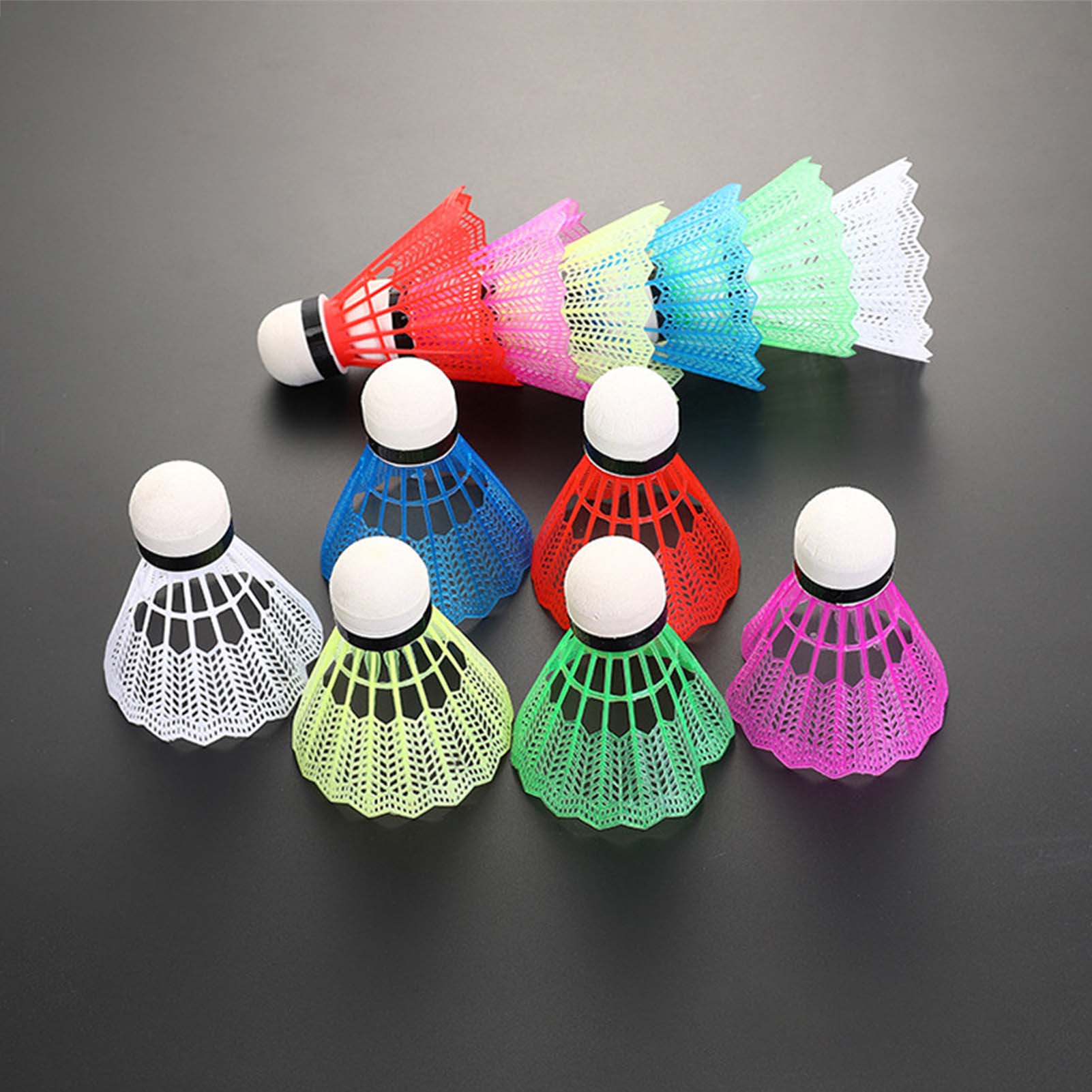 Badminton Fun Game - 12pçs petecas de badminton de plástico