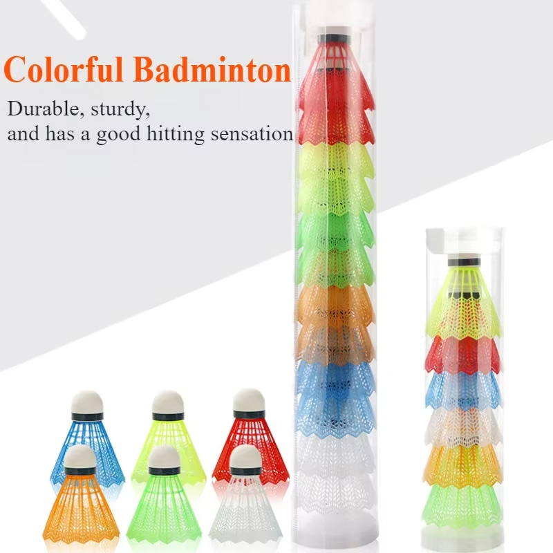 Badminton Nylon Shuttlecock - 12 Peças de Bolas de Badminton