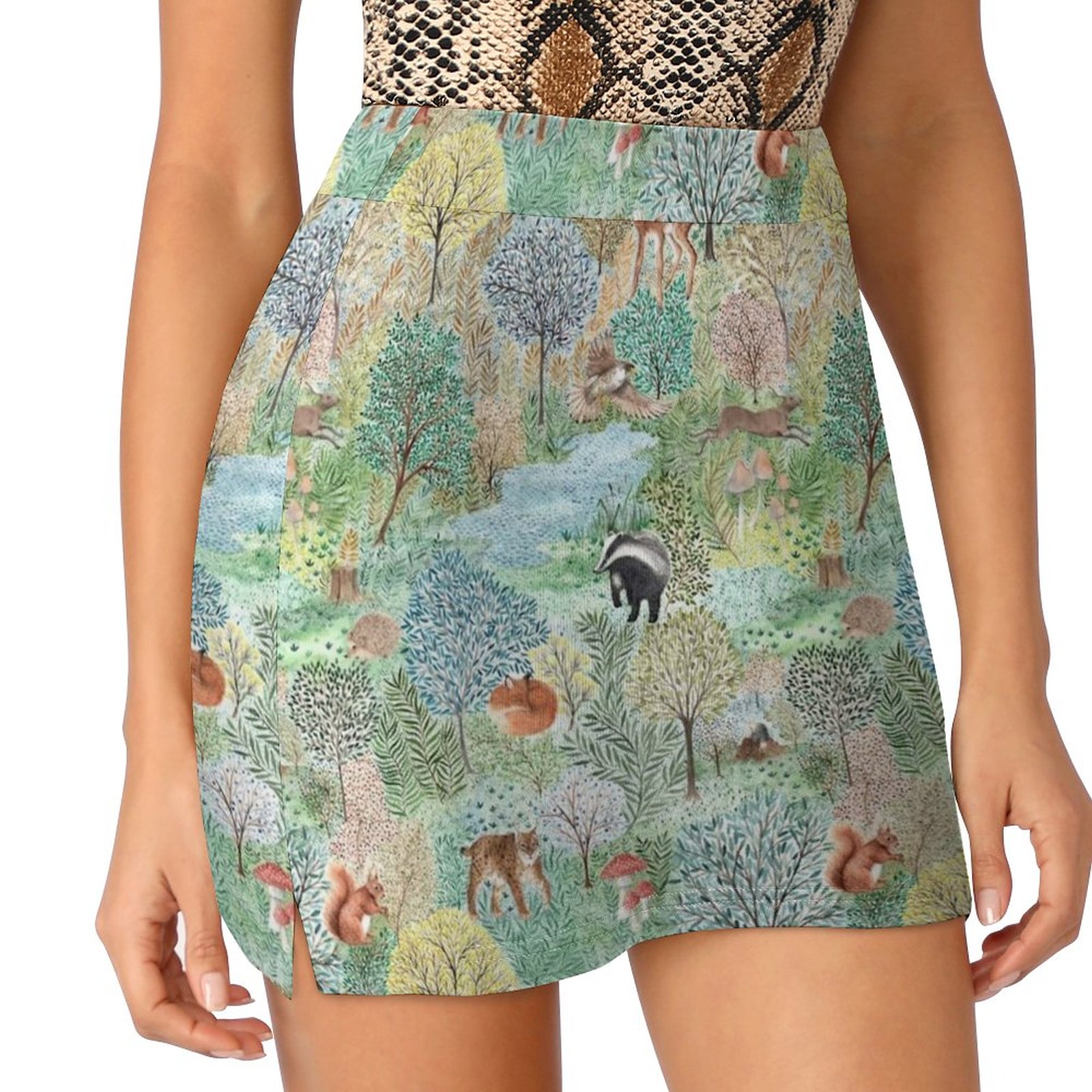Badminton English - Windermere woods saia feminina com bolso