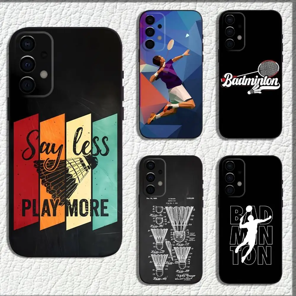 Badminton Quotes - Capa de telefone com ilustração de