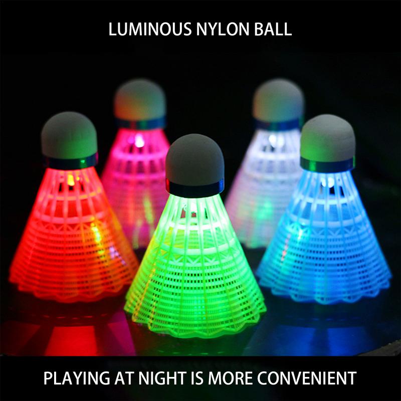 Badminton Nylon Shuttlecock - Ponto de luz led colorido para