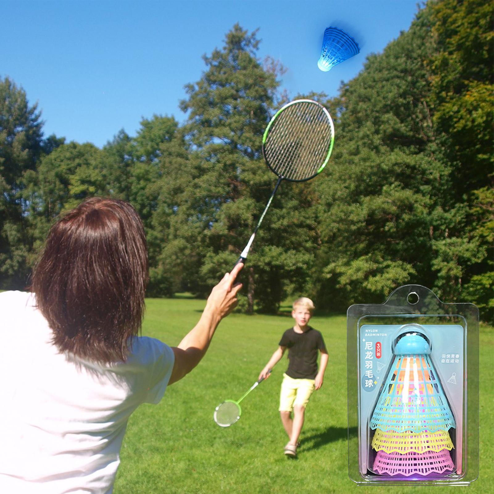 3 Peças de Bolas de Badminton  - Badminton Nylon Shuttlecock avaliação e preço