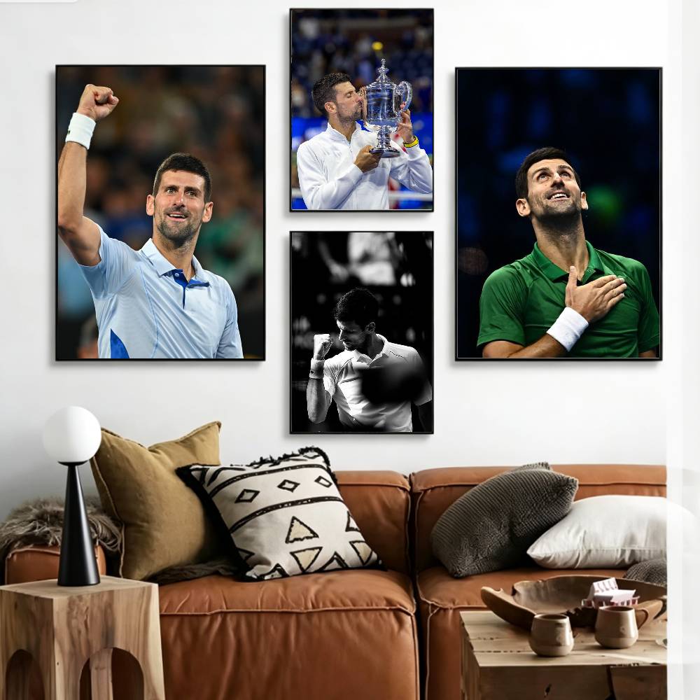 Pôster N-Novak Tennis Legend D - Badminton Quotes avaliação e preço