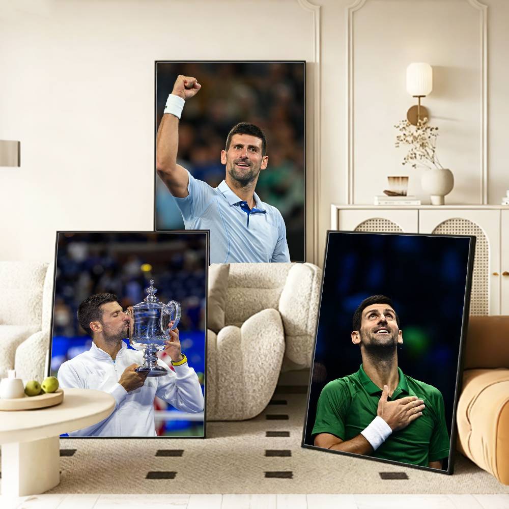 Pôster N-Novak Tennis Legend D - Badminton Quotes avaliação e preço