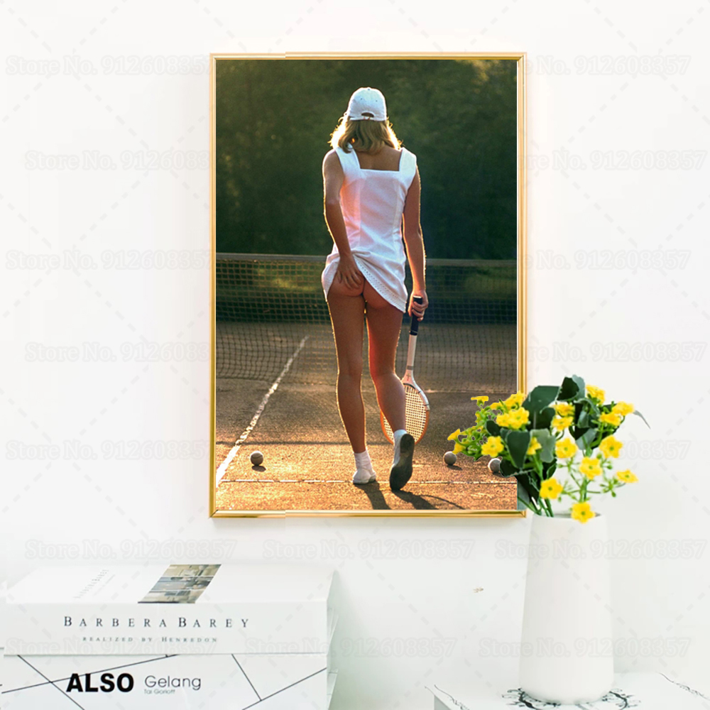 Sexy Tennis Girl Poster, Sunse - Badminton Quotes avaliação e preço