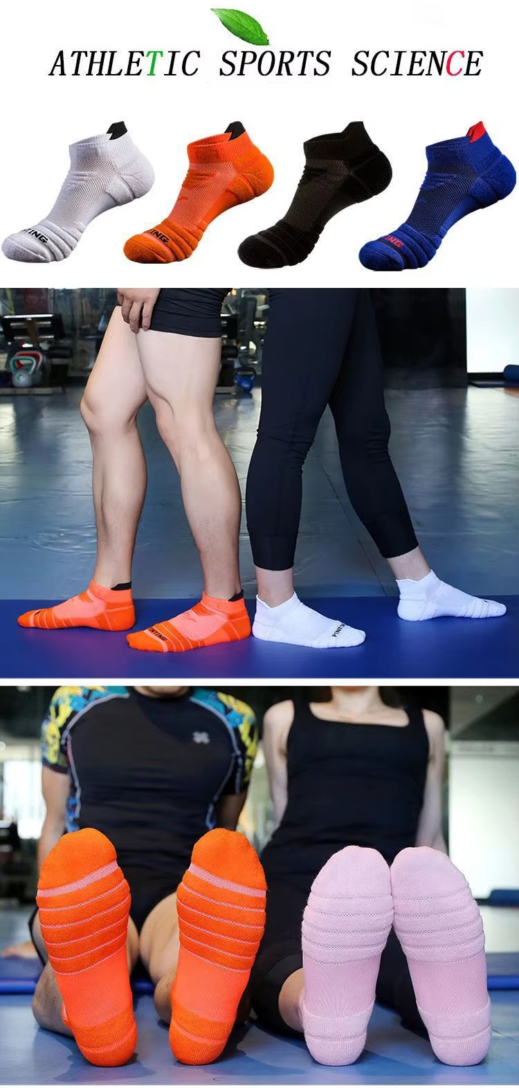 Meias esportivas masculinas co - Ankle Support Badminton avaliação e preço