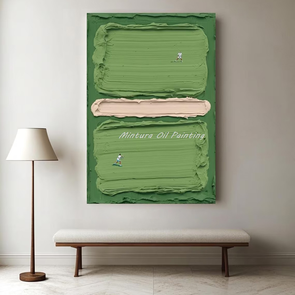 Mintura, pintura a óleo de qua - Badminton Quotes avaliação e preço