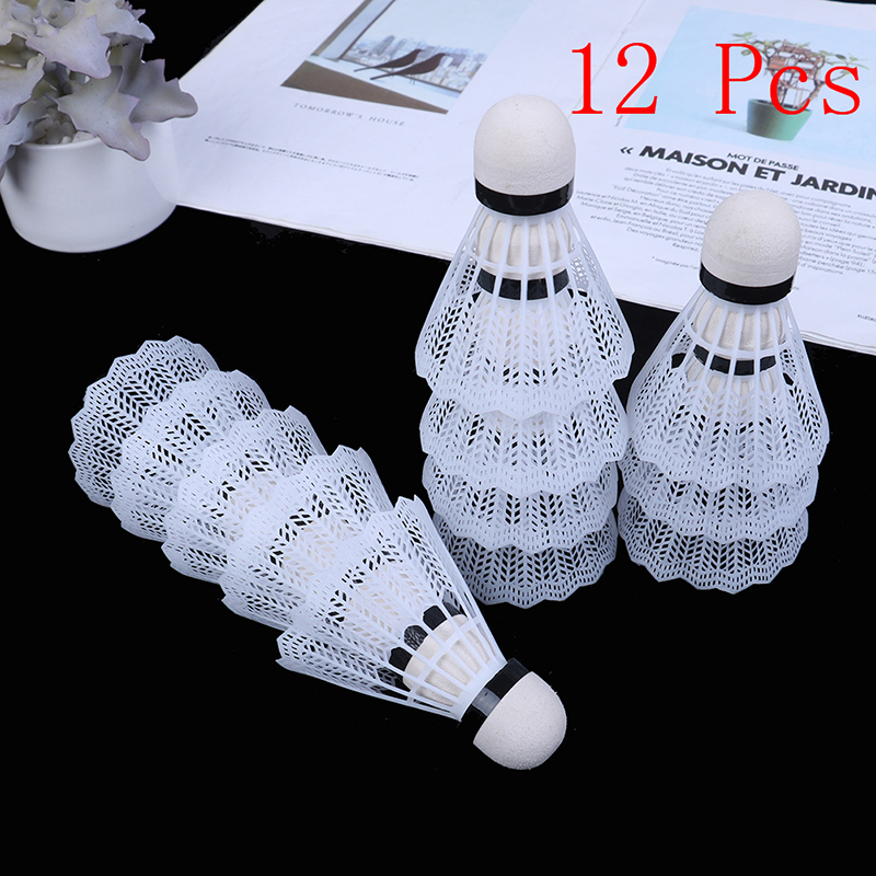 12 unidades de bolas de badmin - Badminton Nylon Shuttlecock avaliação e preço
